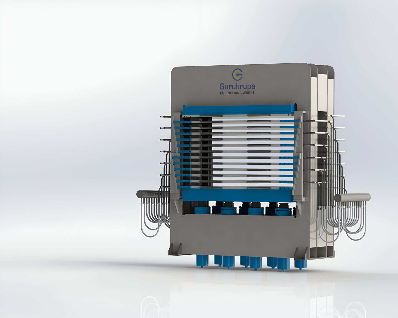 Gurukrupa multi-daylight hydraulic hot press machine