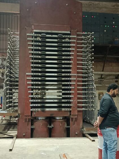 HPL press installed on site