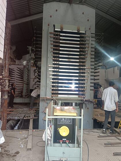 Laminate press installed at plant