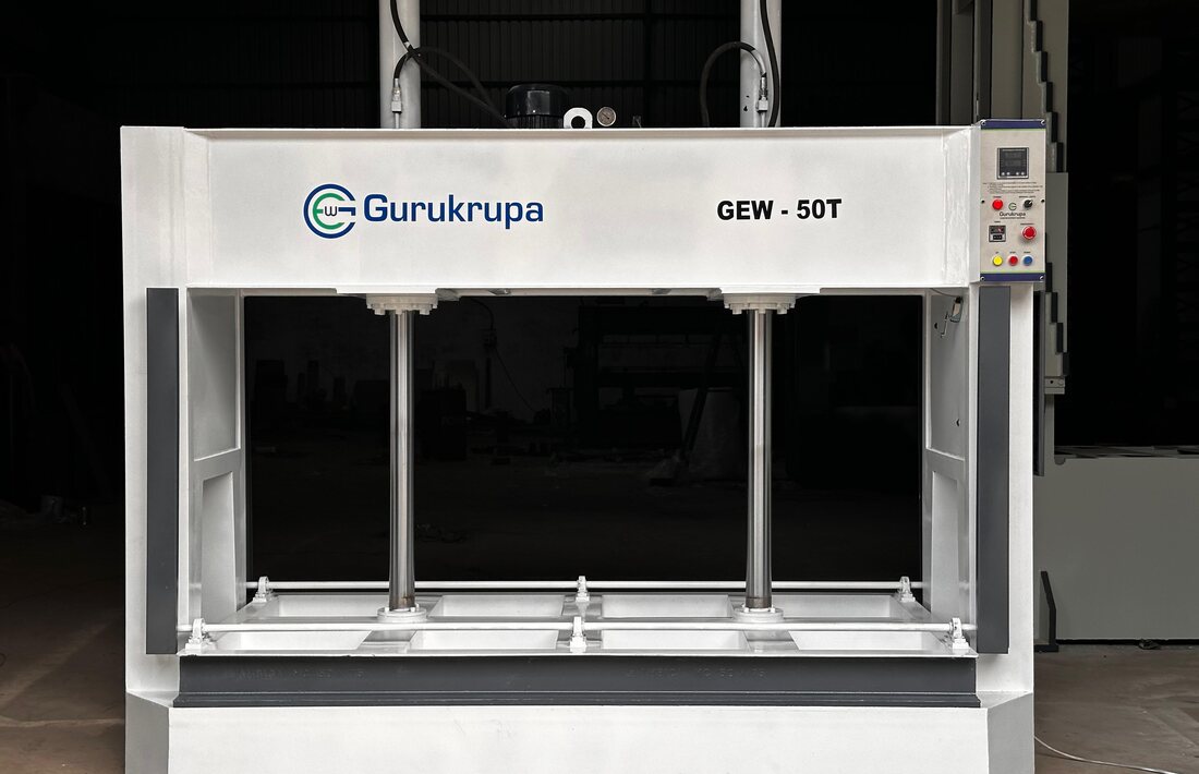 Cold press and electric hot press for laminate door skin pasting