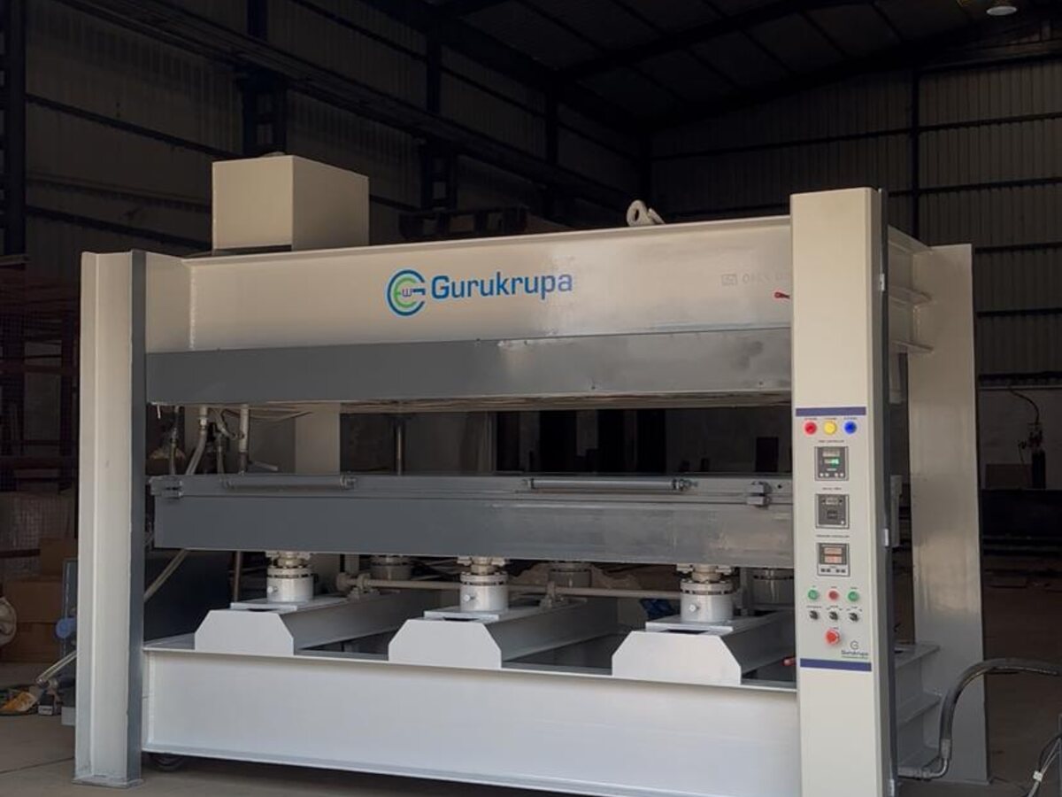 120 Ton electric hot press with in-built boiler